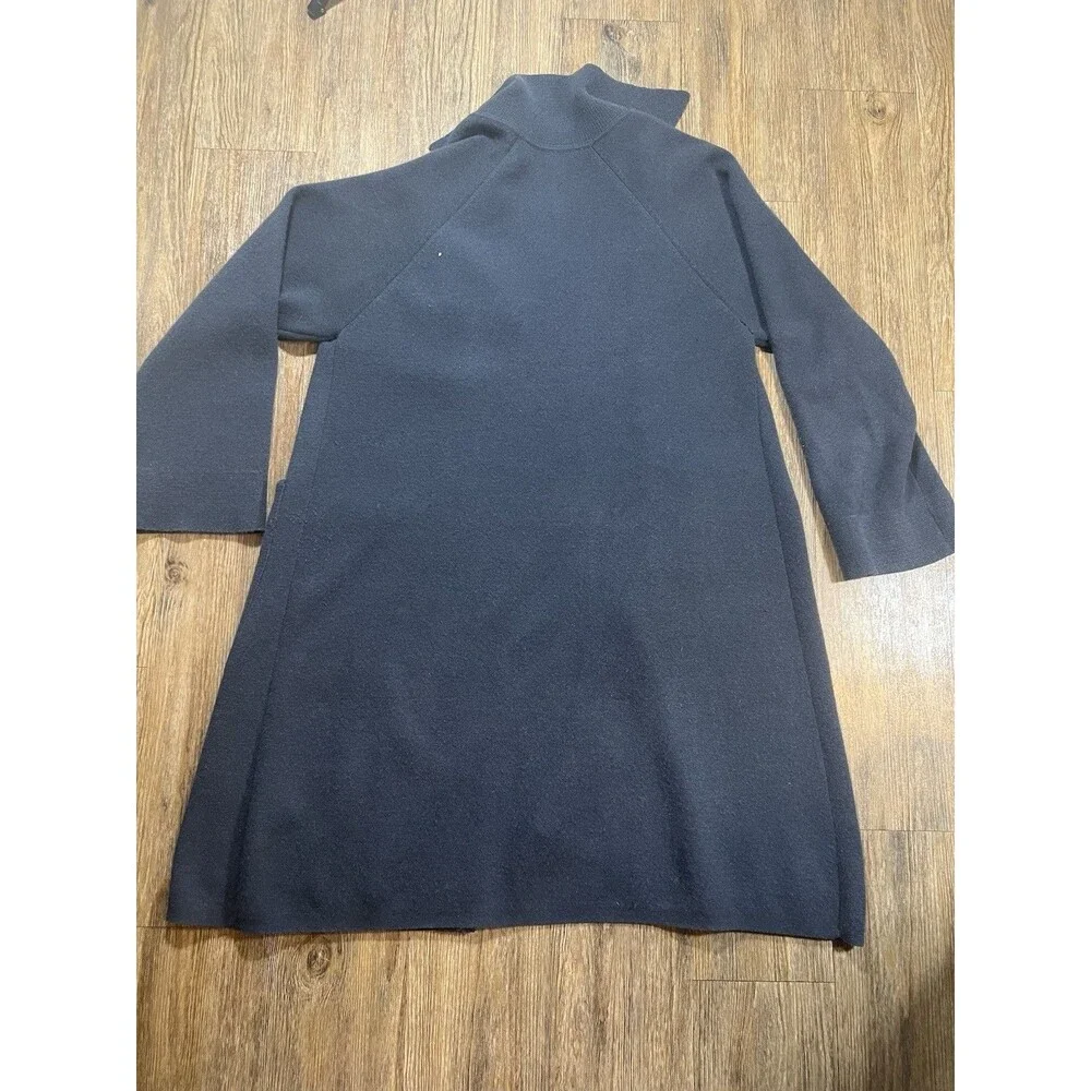Armand Diradourian Gray Blue Cashmere Cardigan Sweater Petite - Picture 8 of 10
